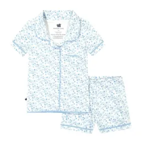 Short Sleeve Classic Pajamas - Blue Floral