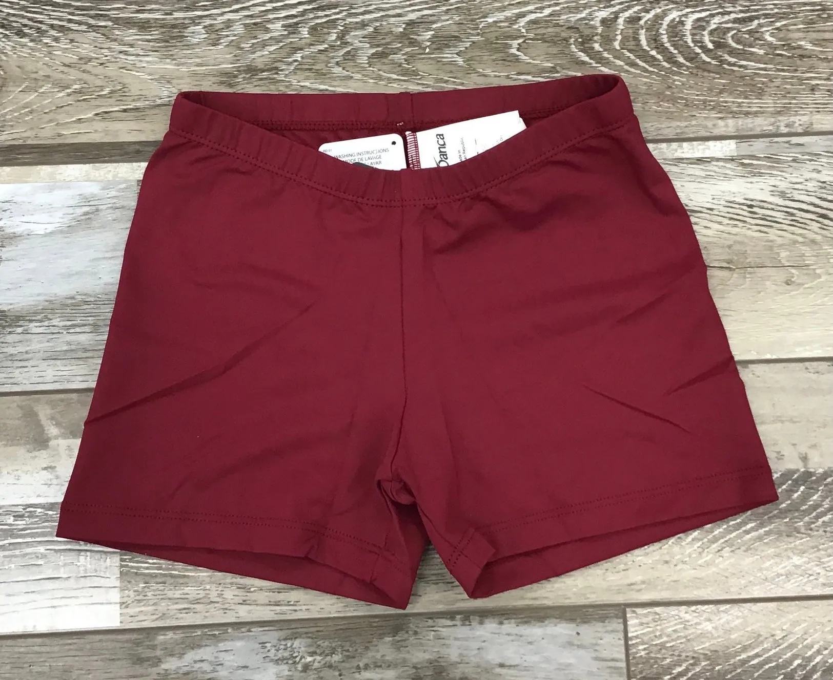 So Danca - High Waisted Shorts (Alli/Allison) - Child/Adult (SL83/SL82) - Burgundy (GSO)