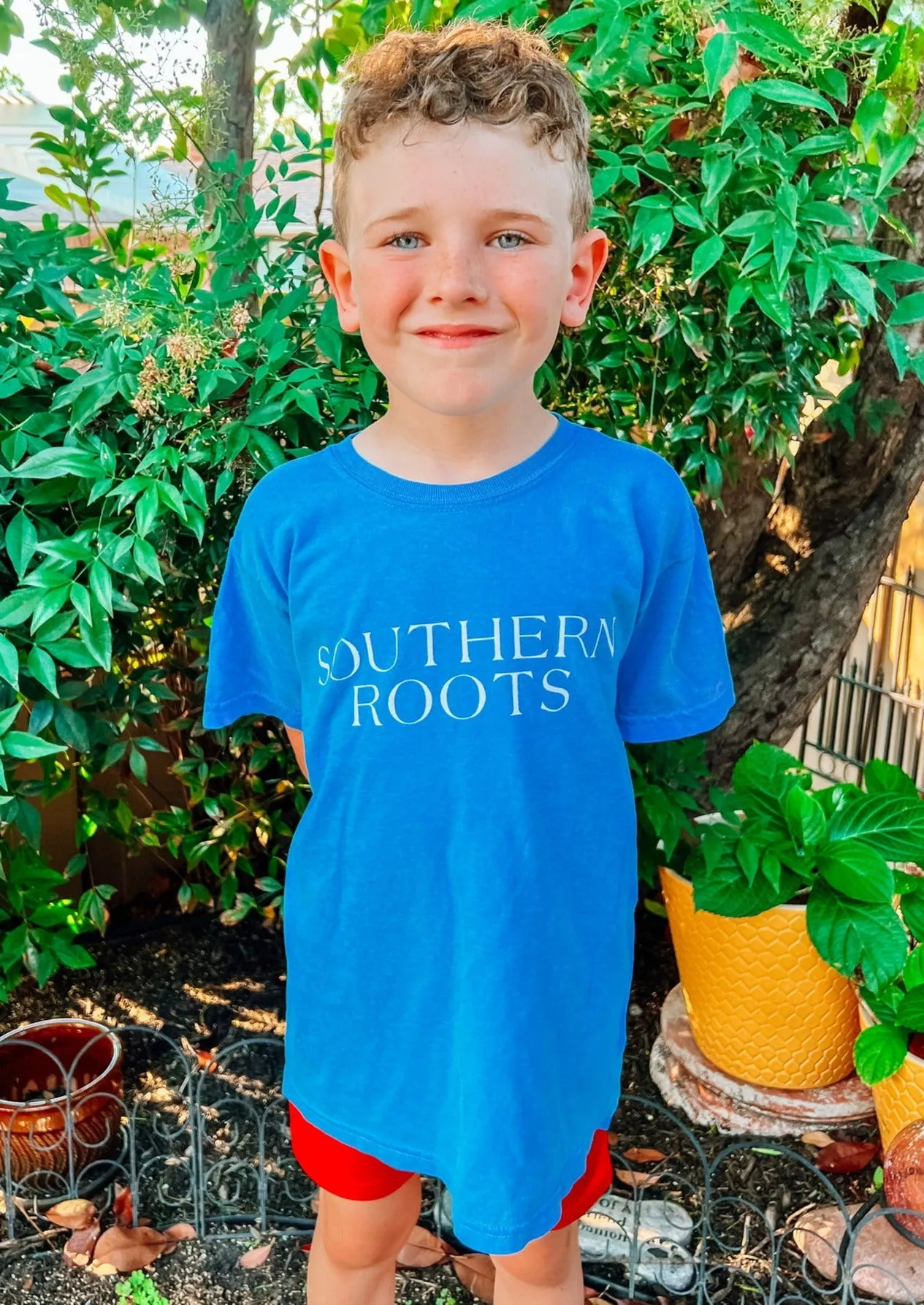 Southern Roots Youth Tee - Royal Blue