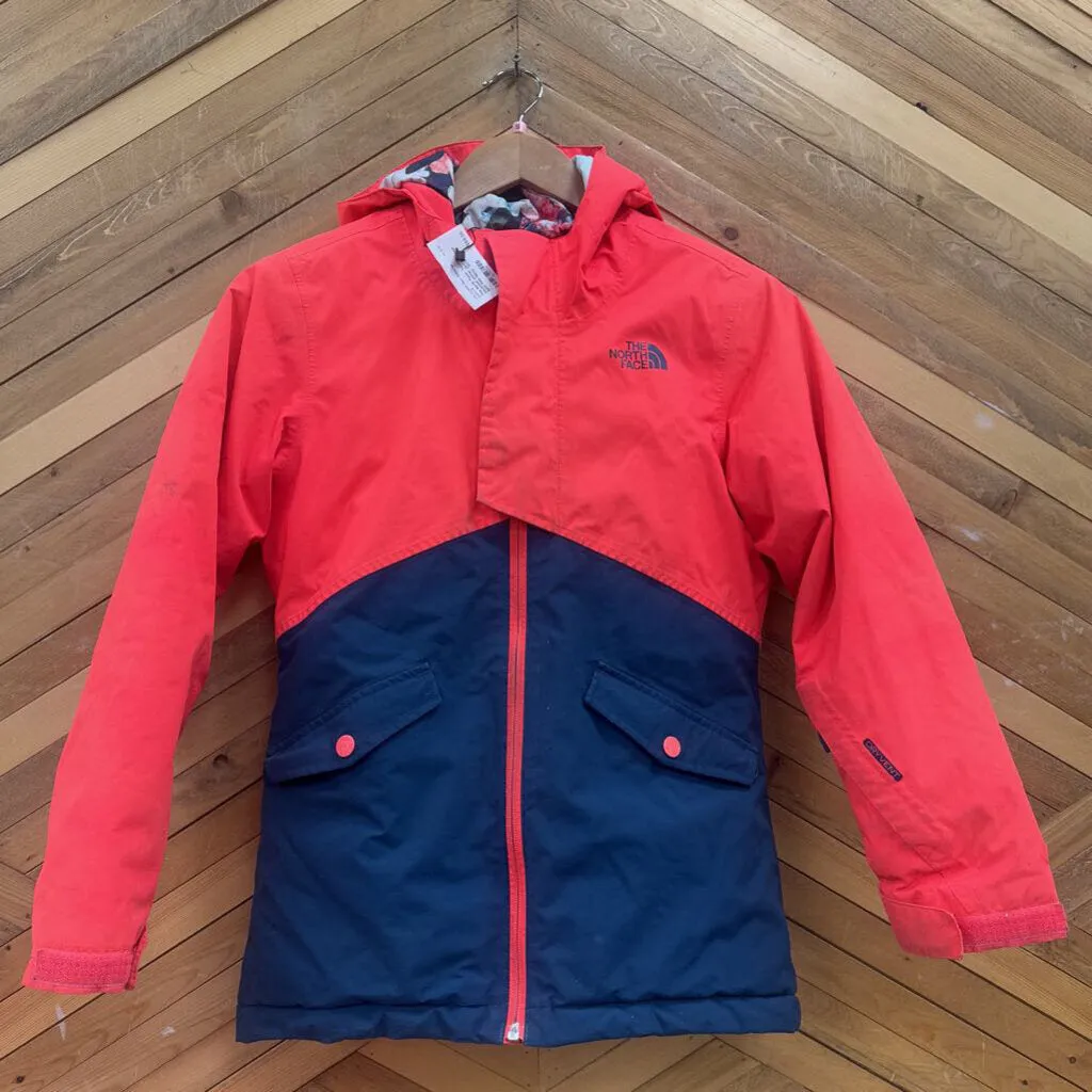 The North Face- Youth Insulated winter jacket- MSRP $220: Pink Navy -children-10/12Y