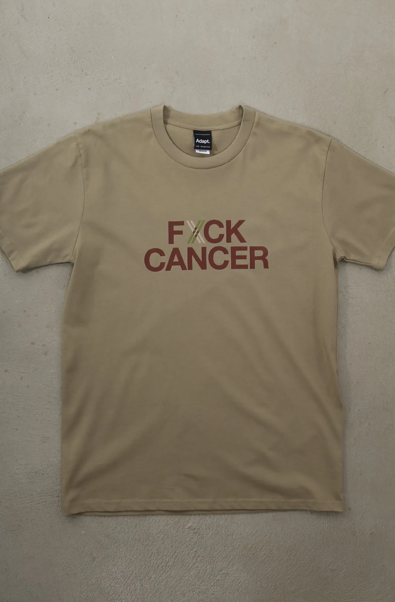 Xavier Echon x Adapt :: FXCK CANCER (Men's Safari Tee)