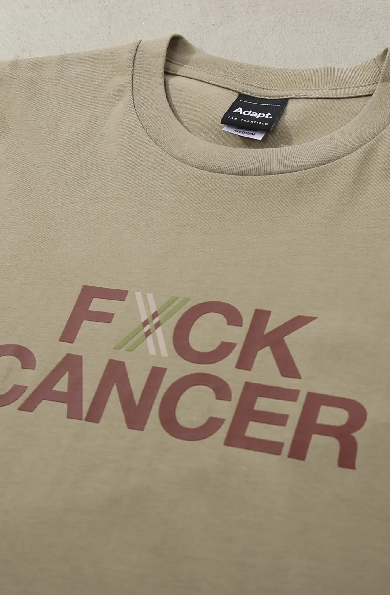 Xavier Echon x Adapt :: FXCK CANCER (Men's Safari Tee)